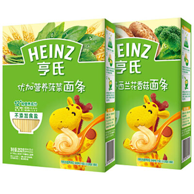Heinz/亨氏优加系列西蓝花香菇面条252g