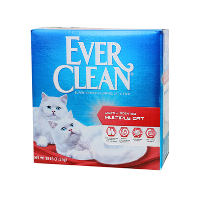 Ever Clean/藍鑽紅標清香抗菌低敏膨潤土貓砂25磅