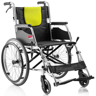 Yuwell/魚躍鋁合金折疊手動輪椅H053C
