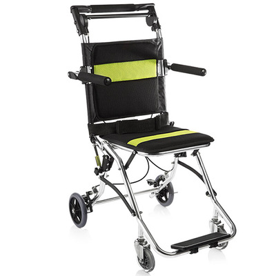 Yuwell/魚躍鋁合金折疊手推便攜式輪椅2000
