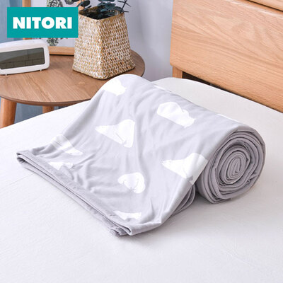 NITORI/尼达利冷感双面毛巾被 夏季空调毯夏凉毛毯被子午睡毯