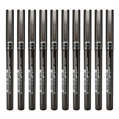 Uni mitsubishi pencil/三菱0.5mm黑色中性笔10支UB-155