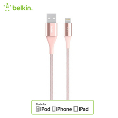 Belkin/贝尔金凯夫拉线金属编织苹果数据线1.2m