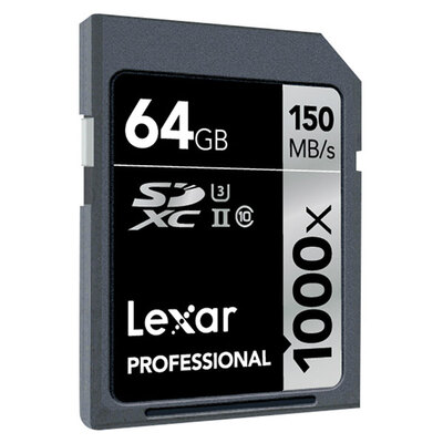 Lexar/雷克沙1000X SD存储卡64G