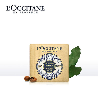 L’occitane/欧舒丹乳木果牛奶味洁肤香皂100g