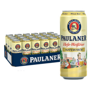 Paulaner/保拉纳酵母型小麦啤酒500ml*24听