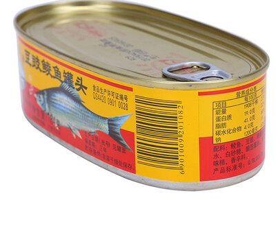珠江桥牌豆豉鲮鱼罐头鱼184g