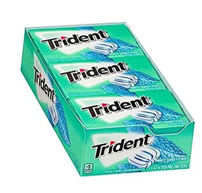 Trident/清至 White薄荷口香糖