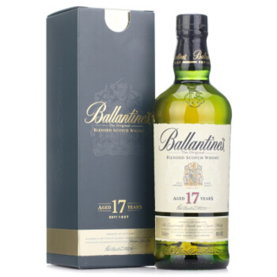 Ballantine's/百龄坛畅销款17年调配型苏格兰威士忌700ml
