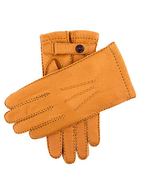 Dents Men's Handsewn Cashmere Lined Peccary Leather Gloves 羊绒衬里男士手套 Hampton