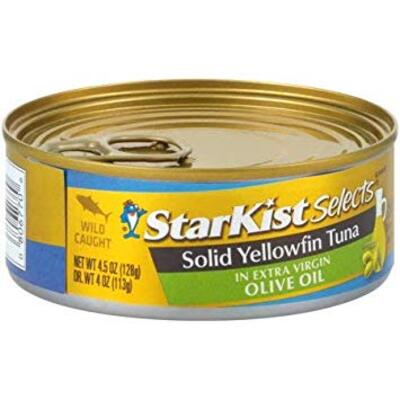 StarKist特级初榨橄榄油黄鳍金枪鱼罐头
