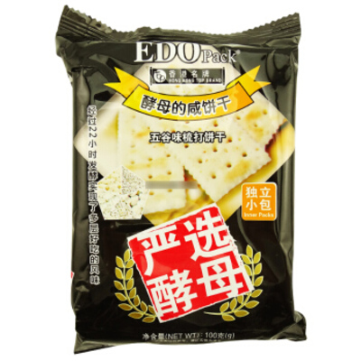 EDO Pack五谷味苏打饼干100g