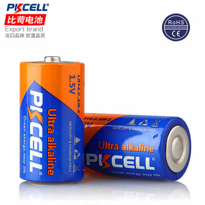 Pkcell/比苛碱性2号电池2节