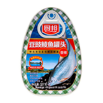 厨邦豆豉鲮鱼罐头207g