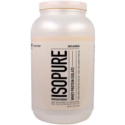 Isopure Whey Protein Isolate（unflavored）无味蛋白粉 3磅
