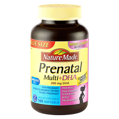 Nature Made/天维美 Prenatal Multi+DHA 孕妇专用孕产期综合维生素165粒