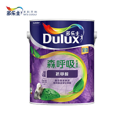 Dulux/多乐士A8110森呼吸无添加硅藻抗甲醛全效内墙乳胶漆5L