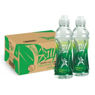 尖叫绿瓶运动饮料纤维型550ml*24瓶