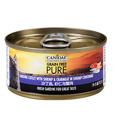 Canidae/卡比 pure 金枪鱼和蟹肉罐头