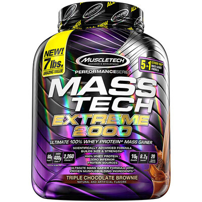 Muscle Tech/肌肉科技 Mass Tech 增重乳清蛋白质粉7磅