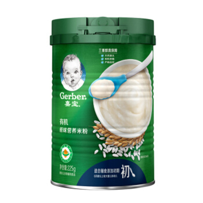 Gerber/嘉宝 有机原味营养米粉（国版）225g