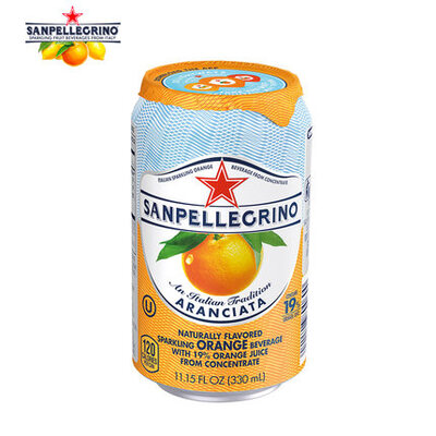 San pellegrino/圣培露甜橙味气泡果汁碳酸饮料330ml