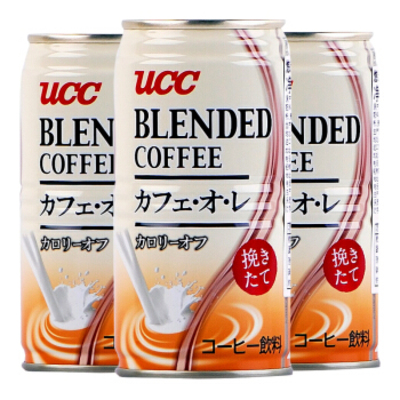 UCC/悠诗诗单品焙煎咖啡饮料185g*3罐