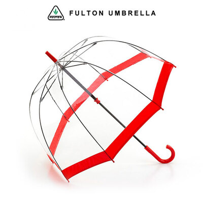 FULTON/富尔顿女王御用款透明鸟笼伞