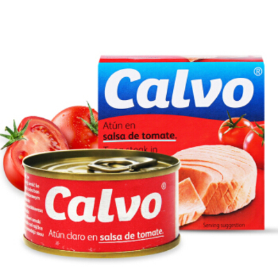 Calvo/凯芙番茄酱浸金枪鱼罐头80g
