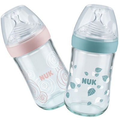 NUK自然母感宽口径玻璃奶瓶240mL