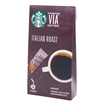 Starbucks/星巴克VIA意式烘焙速溶咖啡12条
