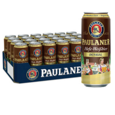 Paulaner/保拉纳酵母型黑小麦啤酒500ml*24听