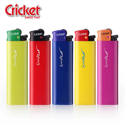 Cricket常规纯色火石砂轮打火机便携式打火机