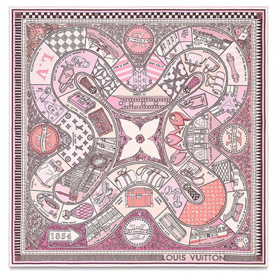 Louis Vuitton/路易威登Jeu de Louis印花真丝方巾