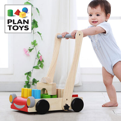 Plan Toys/品乐宝宝积木车