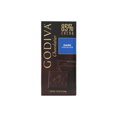 Godiva/歌帝梵85%可可黑巧克力片100g