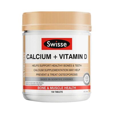 Swisse Calcium+Vitamin D维生素D柠檬酸钙150片