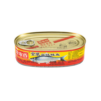 鱼家香金装豆豉鲮鱼罐头227g
