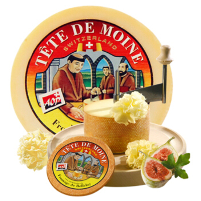 瑞慕泰德莫尼芝士Tete de moine即食旋转花型圆奶酪块