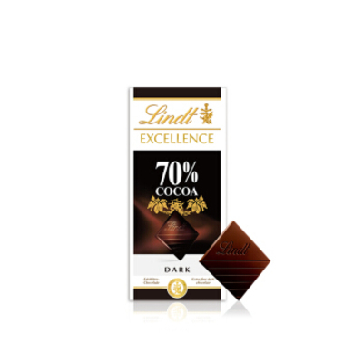 Lindt/瑞士莲特醇70%黑巧克力100g