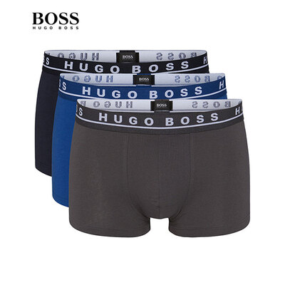 HUGO BOSS雨果博斯【经典款】夏季薄款弹力舒适三条装内裤