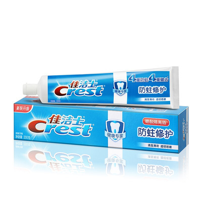 Crest/佳洁士健康专家防蛀修护牙膏清莲薄荷200g