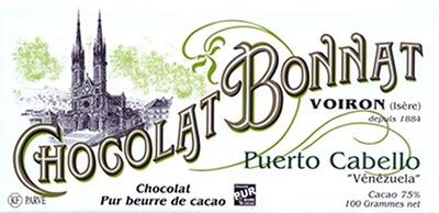 Bonnat 75%Puerto cabello黑巧克力100g