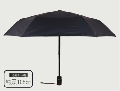 彩虹屋 黑胶自动款加大超强遮阳伞
