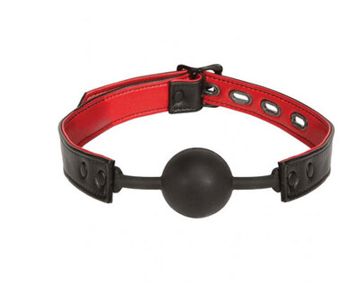 Doc Johnson Leather and Silicone Ball Gag