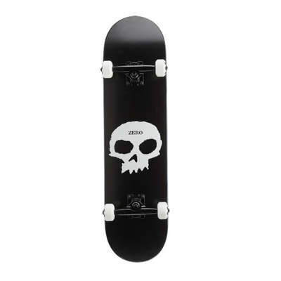 Zero滑板Single Skull Black/White