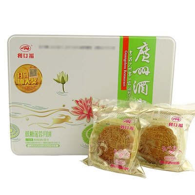 LIKOFU/广州酒家·利口福低糖莲蓉月饼礼盒装630g