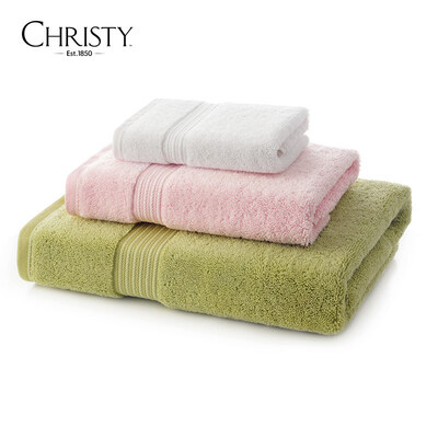 Christy/克里斯蒂Superme至高经典美棉方巾毛巾浴巾3件套