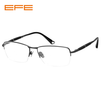 EFE/艾夫一男士超轻黑框锐钛眼镜架S5092