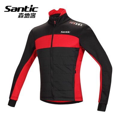 Santic/森地客男款防风保暖长袖自行车骑行棉服M5C01059